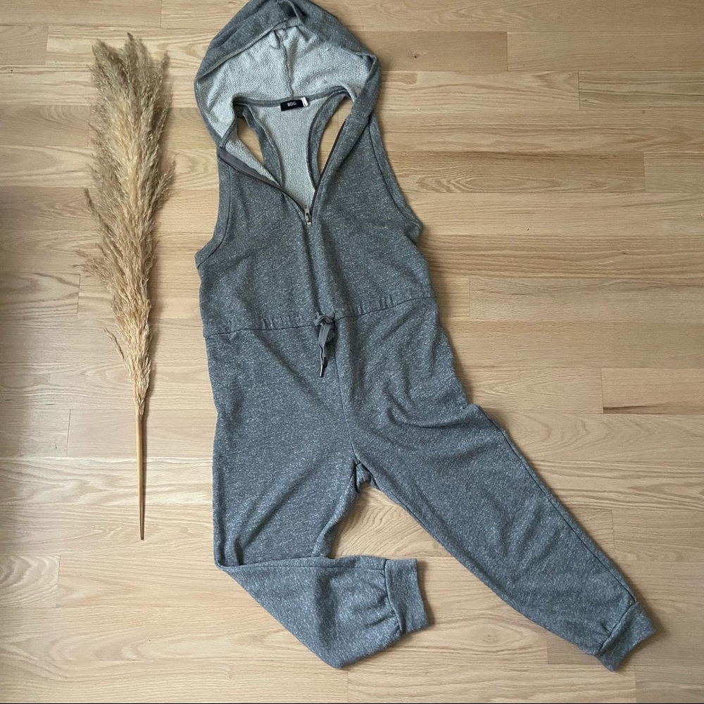 BDG | Terry Fleece Hooded Jumpsuit | Small
